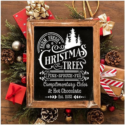 10 Pieces Christmas Stencils Reusable (10 Count)