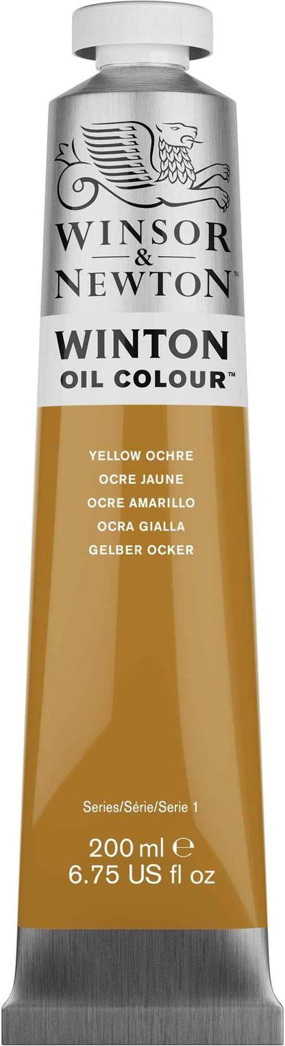 Winsor & Newton Winton Oil Color, 200ml (6.75-oz) Tube, Yellow Ochre