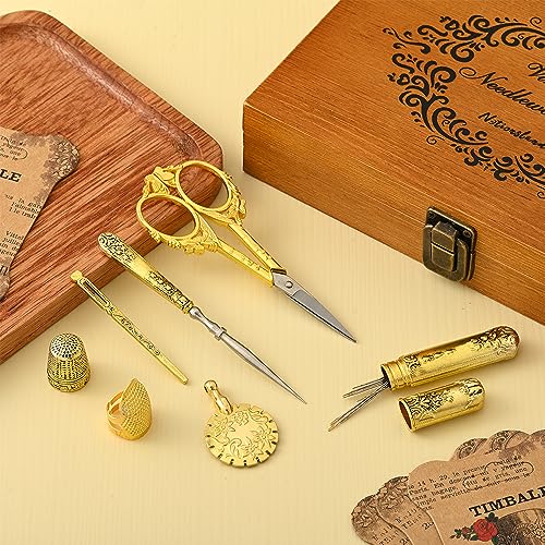 Vintage Embroidery Scissors Set (14 Count)