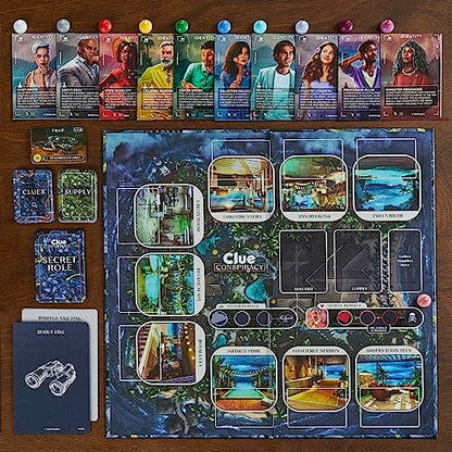 Clue Conspiracy Board Game for Adults and Teens