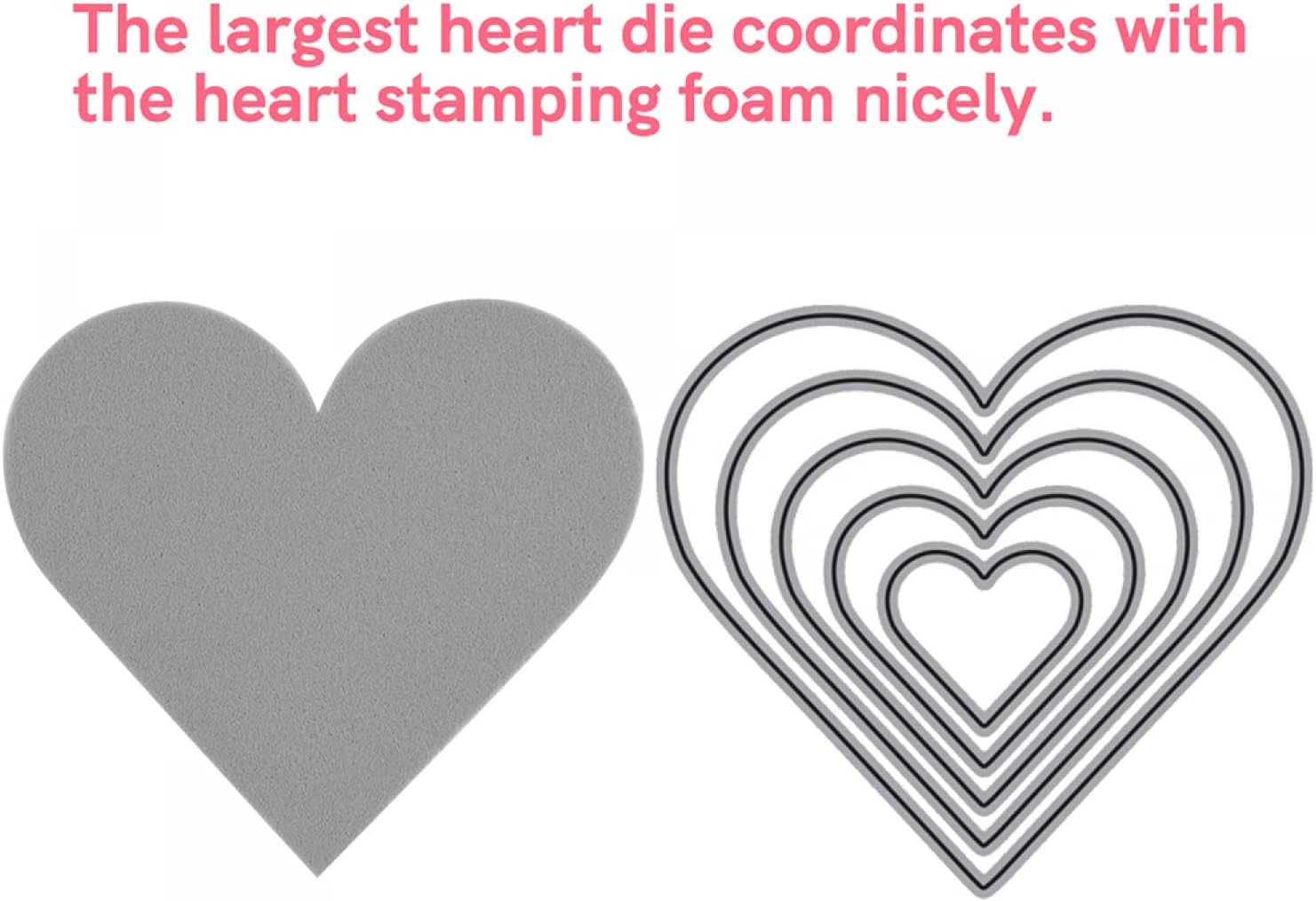 BAOFALI 9 Pcs Heart Cut Stamping Foam Grey Moldable Foam Stamps Plastic Dry Foam Stamp Pad Cut and Dry Foam Stamping Foam Block for Sculpture, Modeling, DIY Arts and Handicrafts Projects - Crafty Corner