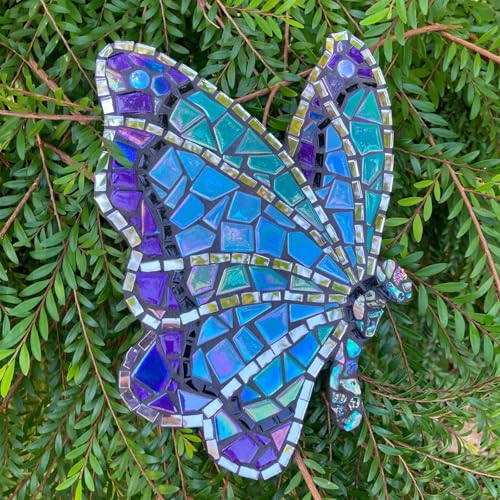 Iridescent Glass Mosaic Tiles for Crafts Bulk (7.05 Ounce)