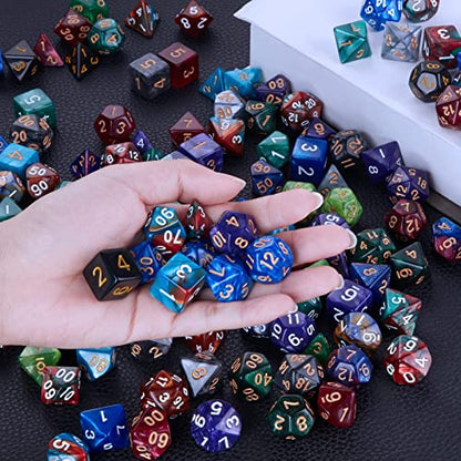 182pcs Polyhedral Dice Set for Dungeon and Dragons MTG Table Games (182 Count)