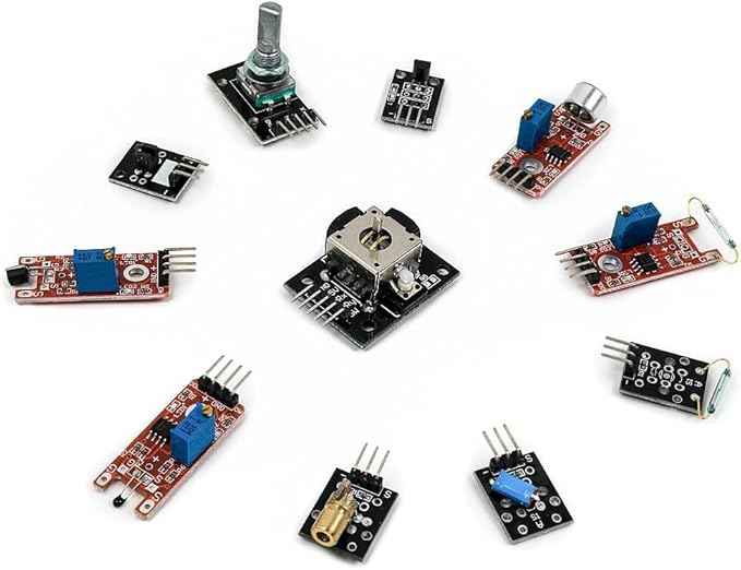 37 in 1 Sensor Module Kit for Arduino Starters - Sensor Kit DIY for Raspberry Pi Mega2560 UNO R3 Nano Including Tutorial in USB Flash Driver