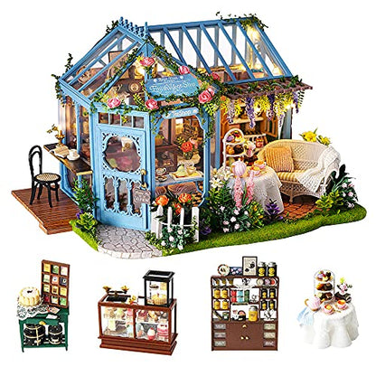 DIY Miniature Dollhouse Kit with Furniture Plus Dust Proof & Music Movement