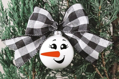 Snowman Face Small Christmas Stencil Silk Screen Transfers Xmas Joy Screen Print Stencil Holiday Self Adhesive Silk Screen Stencils for Crafts on Wood