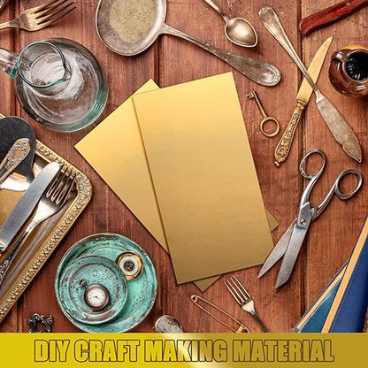 2 Pcs Brass Sheet 12" x 6"