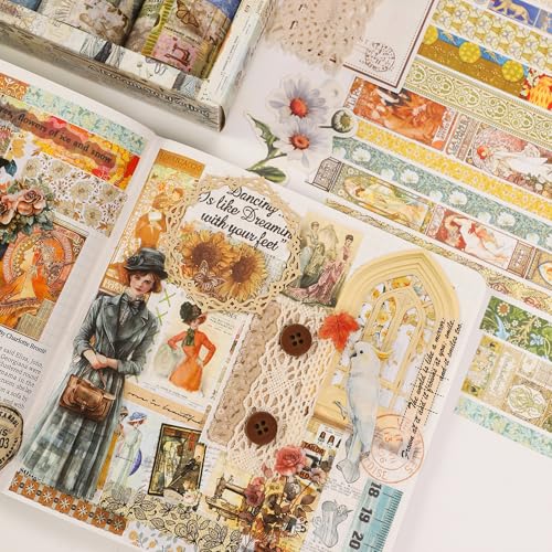 Vintage Washi Tape Set (24 Count)