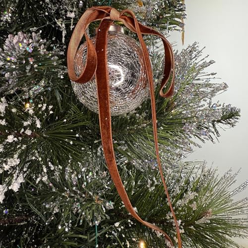 Copper Thin Velvet Ribbon
