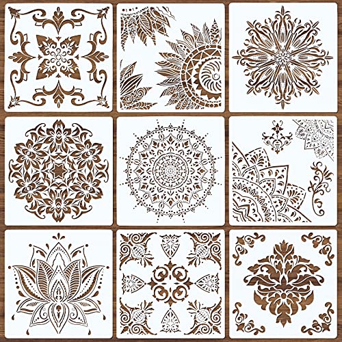 Mandala Stencils (9 Count)