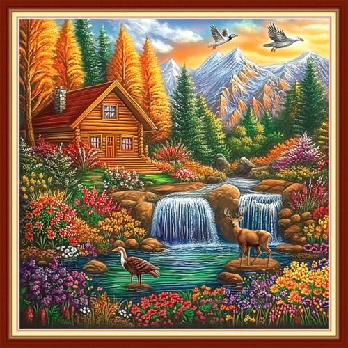Cross Stitch Kits for Beginners Stamped Cross