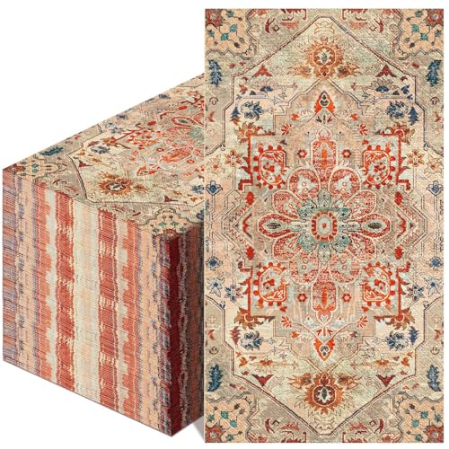 100 Pcs Boho Napkins Paper Guest Towels