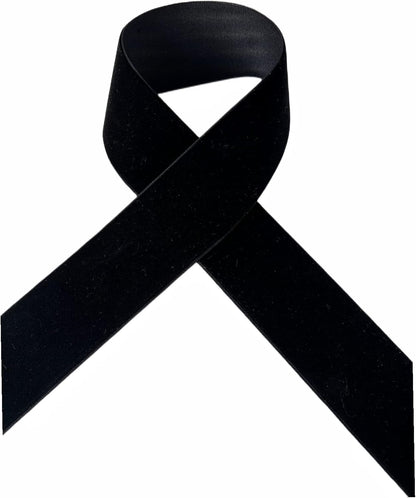 Velvet Ribbon, 1 1/2-Inch by 25-Yard Spool (Black) - Crafty Corner