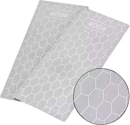 Diamond Sharpening Stone for 4 PCS Diamond Plate Honing Stone for Kitchen Sharpening Dull Knives Grindstone, 240/400/600/1000 Grit