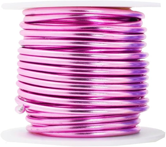 Mandala Crafts 8 Gauge Anodized Aluminum Craft Wire for Jewelry Making - 128 FT Colored Flexible Pastel Wire - Bendable for Bonsai Armature Crafting Sculpting - Crafty Corner