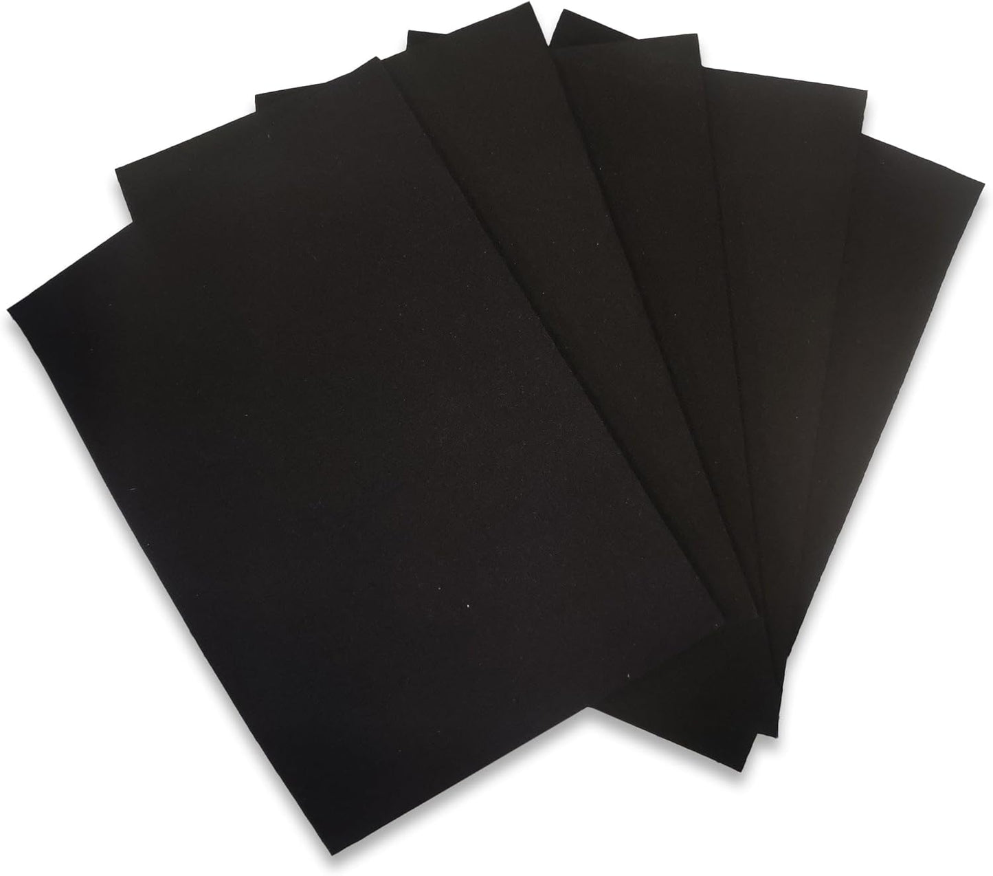 Neoprene Fabric Assortment Sample Patch Sheet Packs for Sewing Material Wetsuit Repair (5 Pack, 1mm Black)