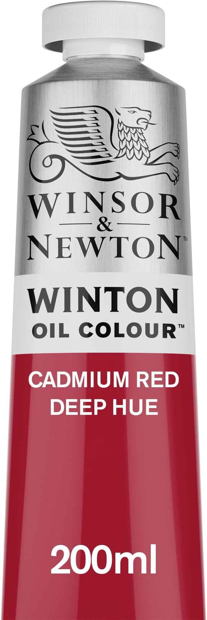 Winsor & Newton Winton Oil Color, 200ml (6.75-oz) Tube, Cadmium Red Deep Hue