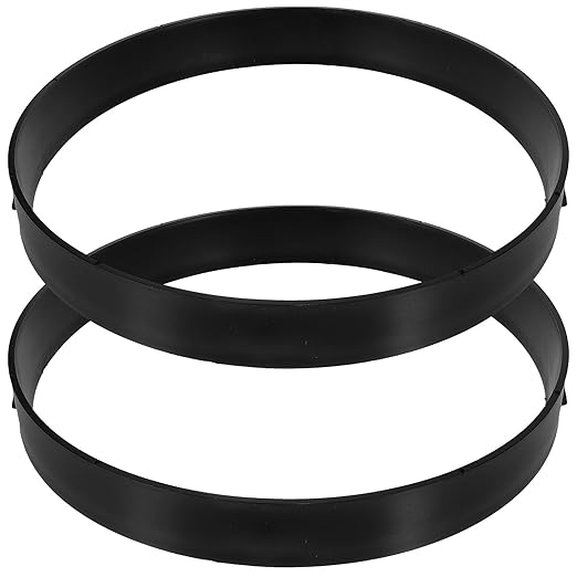 2pcs Round Stepping Stone Mold: Reusable Concrete Paver Molds for Walkways & Patios Plastic Pathmaker Kit for DIY Garden, Yard, Courtyard Paving Bricks & Cement Mix Masonry Projects