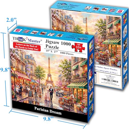 Parisian Dream 1000 Pieces Large Format Jigsaw Puzzle