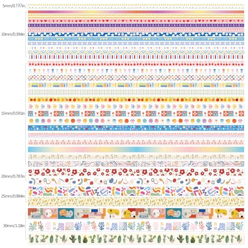 35 Rolls Washi Tape Set (35 Count)