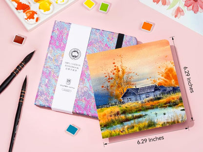 Square Watercolor Journal (39.6401 sq inch)