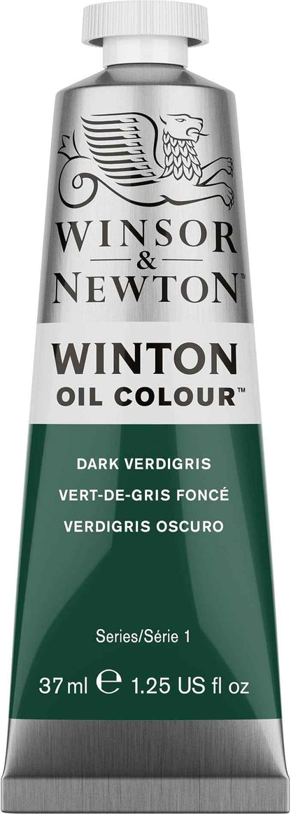 Winsor & Newton Winton Oil Color, 37ml (1.25-oz) Tube, Dark Verdigris
