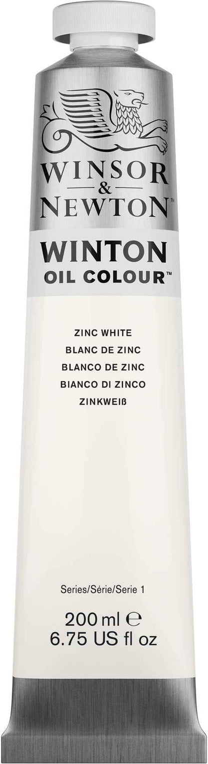 Winsor & Newton Winton Oil Color, 200ml (6.75-oz) Tube, Zinc White