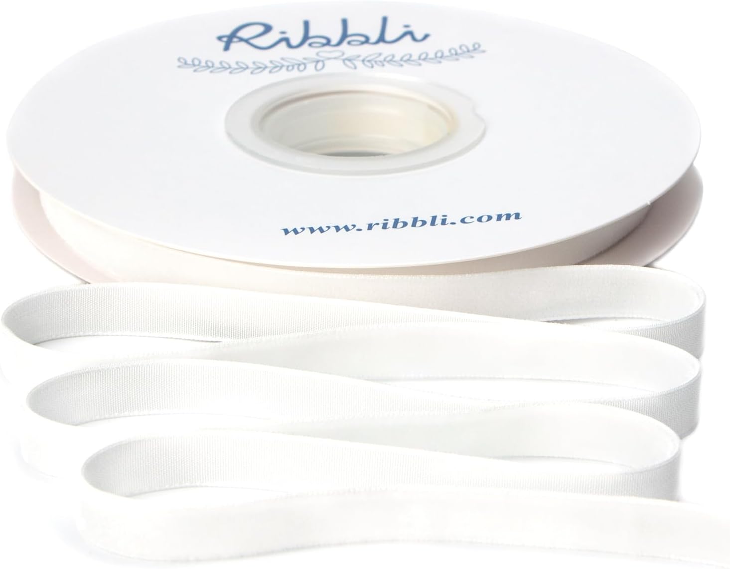 Ribbli Polyester Cream White Velvet Ribbon,3/8 Inches Continuous10-Yard Spool,Off White Christmas Ribbon for Gift Wrapping,Floral Bouquets, Home Decor - Crafty Corner