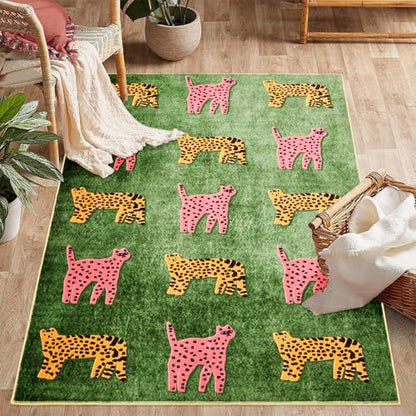 Leopard Washable Rugs (52.2 Sq Ft)