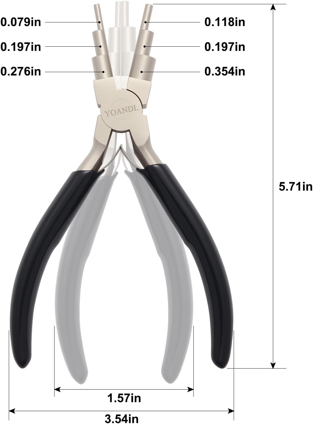 Jewelry Making Tool - High-Carbon Steel Bail Making Pliers with 2-9mm Adjustable Looper, Professional Wire Looping Tool for Earrings, Rings & Crafting (Multi-Functional Design) Jewelry Pliers - Crafty Corner