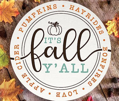 Fall Stencils for Painting on Wood 12" Thanksgiving Round Stencils (9 Count)