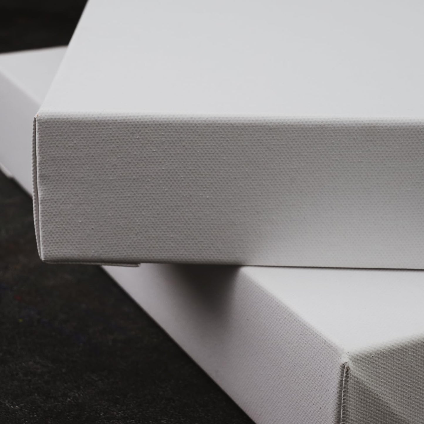 PHOENIX 12x12 Inch 2 Pack Museum Canvas - 2 3/8 Inch Thick Porfile Deep Stretched Canvas for Painting 100% Cotton 11 Oz. Gesso Primed White Blank Professional Canvas Oil & Acrylic Paints