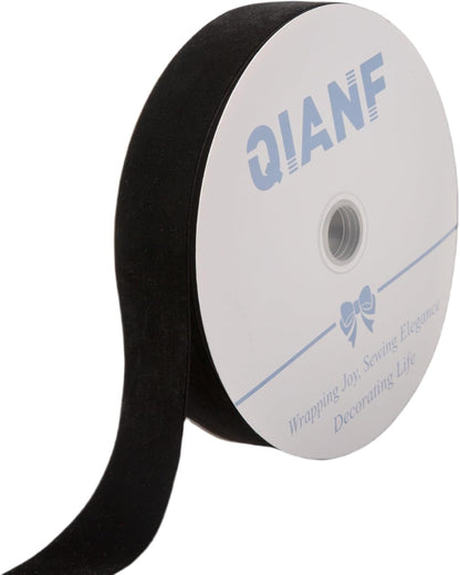 Velvet Ribbon, 1 1/2-Inch by 25-Yard Spool (Black) - Crafty Corner