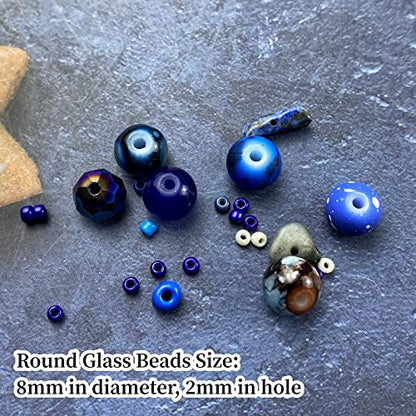 Assorted Glass Resin Beads Multi Size Colors Smooth Cracked Gravel Millet Spacer Beads for Bracelets Necklace Earring DIY Jewelry Making Craft