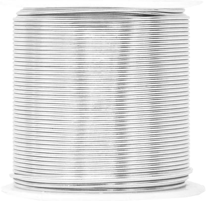Mandala Crafts 18 Gauge Anodized Aluminum Craft Wire for Jewelry Making - 450 FT Colored Flexible Silver Copper Black Pink Ice Blue Red Wire - Bendable for Bonsai Armature Crafting Sculpting - Crafty Corner