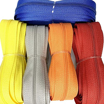 Zipper Tape 3 mm Nylon Endless Zipper Set with Slider