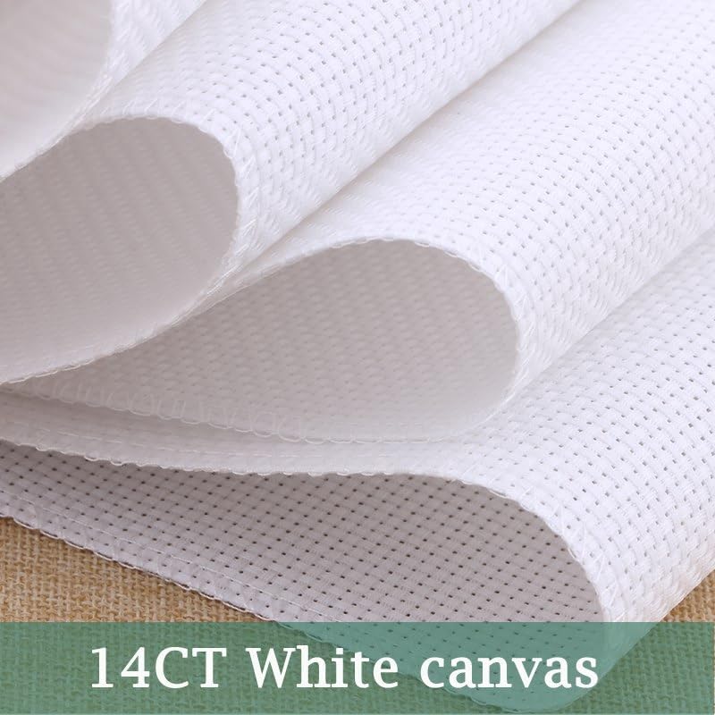 Stitchmelody 14CT Counted Cross Stitch Kits,Unrinted Pattern Embroidery Set-Ancient World Map 20''×16.5''