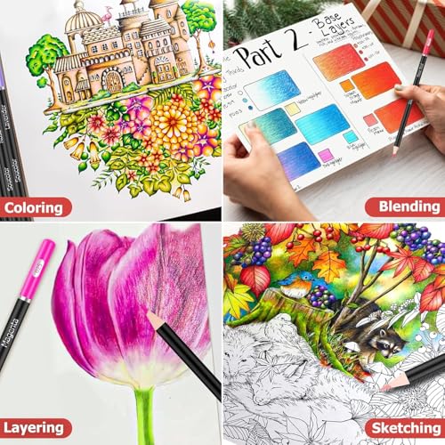 72 Colors Colored Pencils Set (72 Count)