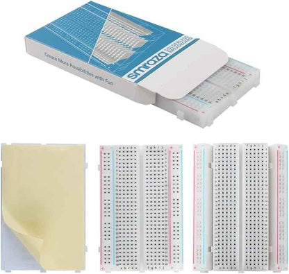 Smraza Ultimate Starter Kit with Tutorial, Breadboard Holder, Jumper Wires, Resistors, DC Motor Compatible with Arduino R3 Project Compatible with Mega 2560 Compatible with Nano