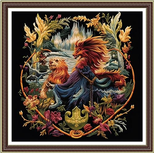 Beginners Cross Stitch Kits Stamped Full Range of Embroidery Kits for Adults DIY Cross Stitches kit Embroidery Patterns for Needlepoint kit