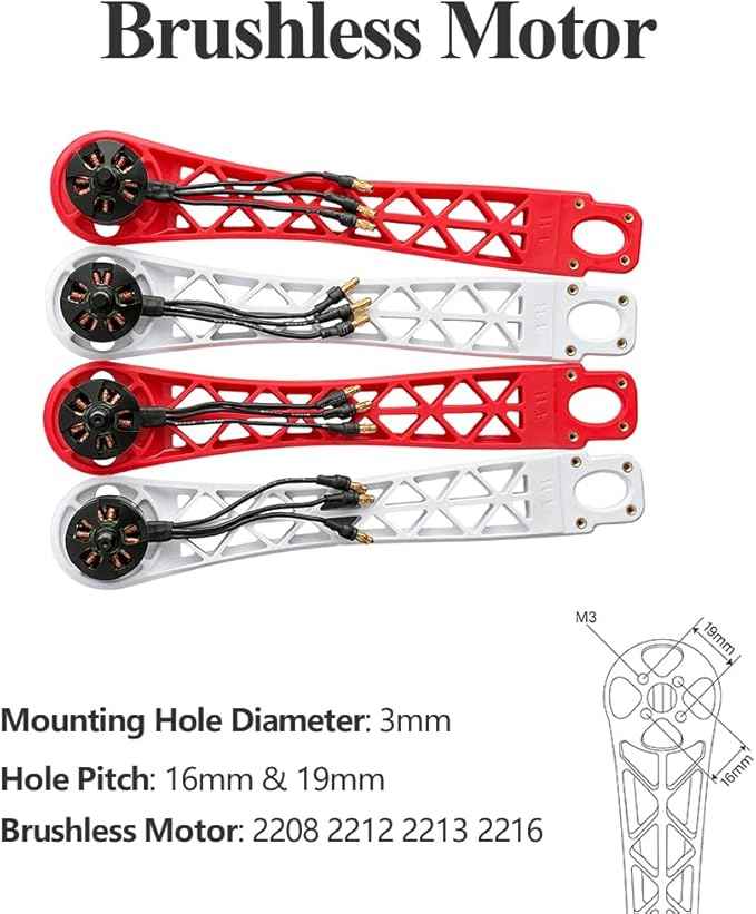 HAWK’S WORK F450 Drone Frame, 450mm Wheelbase Quadcopter Frame Kit with Landing Skid Gear (Standard)