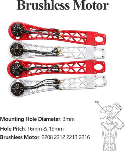 HAWK’S WORK F450 Drone Frame, 450mm Wheelbase Quadcopter Frame Kit with Landing Skid Gear (Standard)