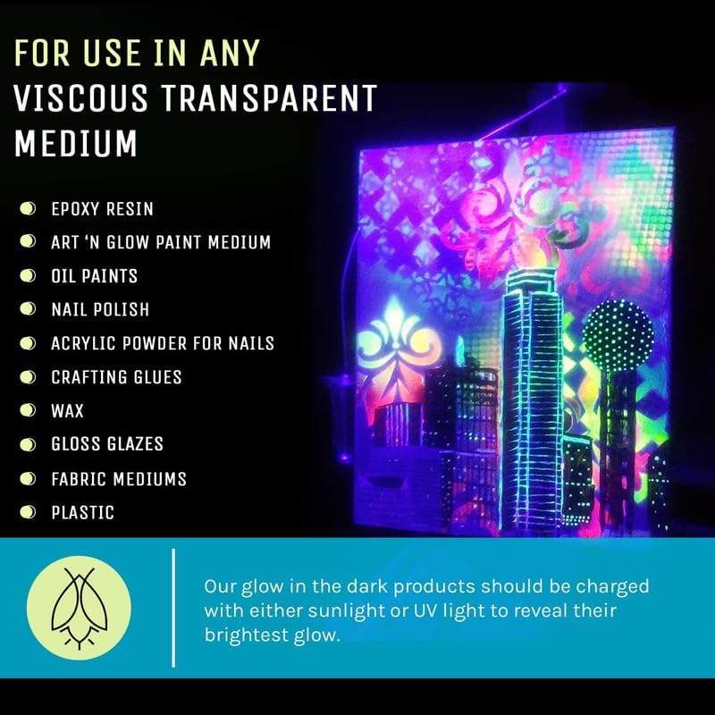 Glow in The Dark Pigment Powder (4.2329 Ounce)