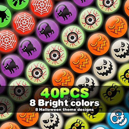 40 Glow in The Dark Bouncing Balls (40 Count)