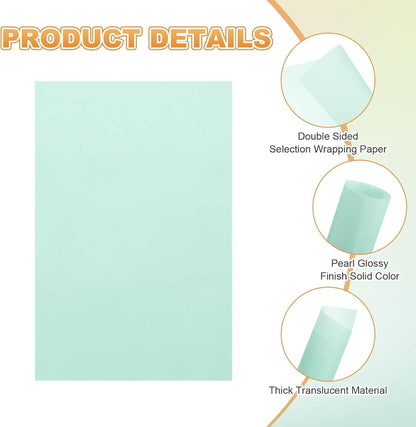 MECCANIXITY 100 Sheet Colored Vellum Paper 4" x 6", 100gsm Translucent Printable Vellum Sheets for Printing Wedding Invitations Inkjet Laser Printer, Light Blue