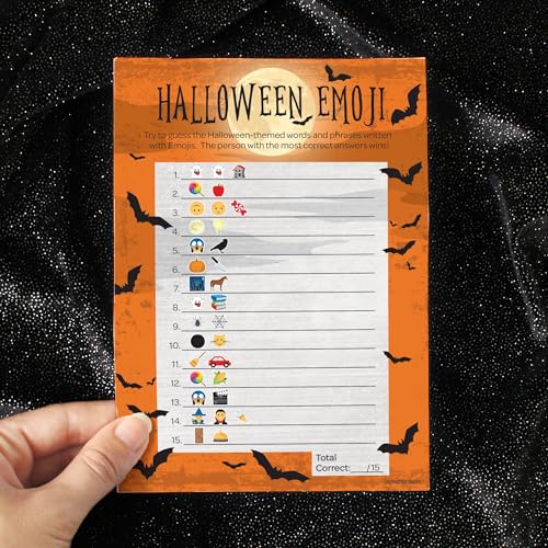 Halloween Emoji Guessing Game (25 Count)
