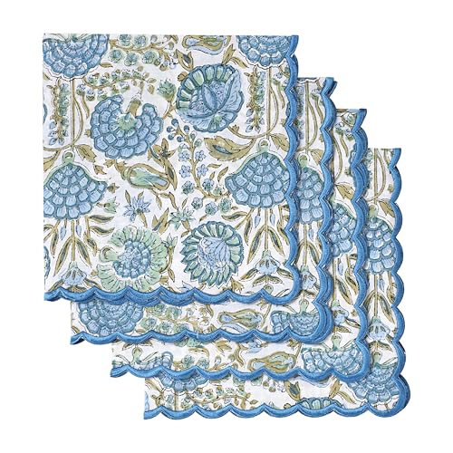 Hand Block Print Cloth Napkins (4 Count)