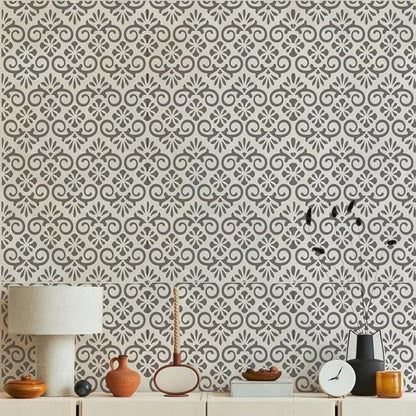 Damask Stencil Stencils for Crafts Reusable 7.8"x4"