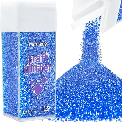 Craft Glitter Shaker Sapphire Blue 130g Ultrafine (4.5 Ounce)