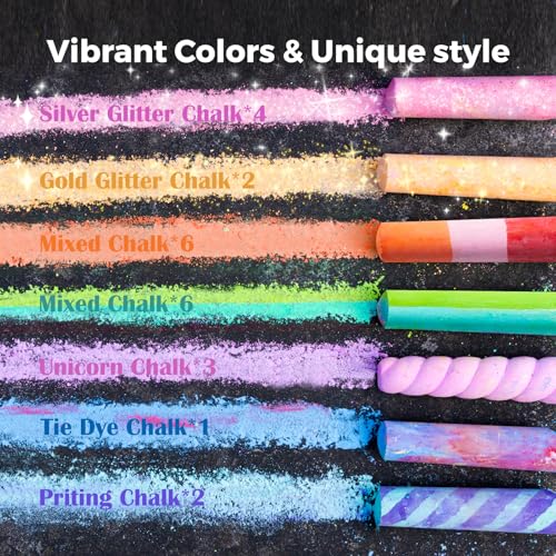 Sidewalk Chalk for Kids (38 Count)